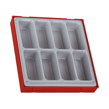 8 Compartment Double Size Empty Plastic Storage Tray